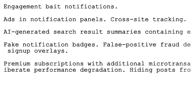 Preview of Enshittification in light mode