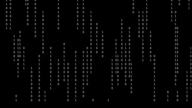 Preview of Matrix Screensaver in dark mode